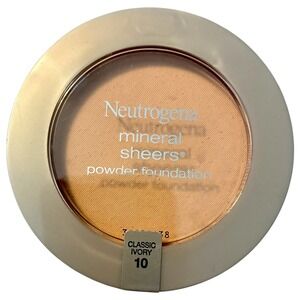 Neutrogena Mineral Sheers Powder Foundation Compact 0.34oz Classic Ivory 10